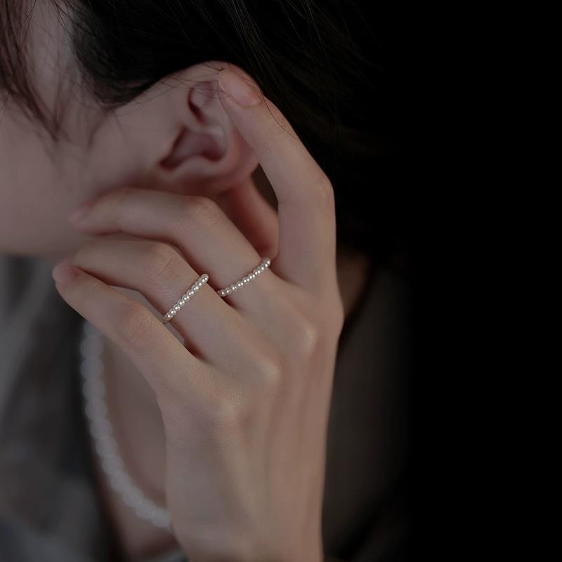 Made to Order Swarovski Pearl Ring – Delicate Non-Stretch Beaded Band