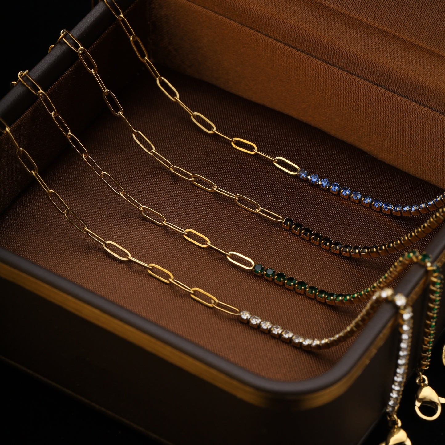 Stainless Steel Tennis Bracelet – Paperclip Chain Edition