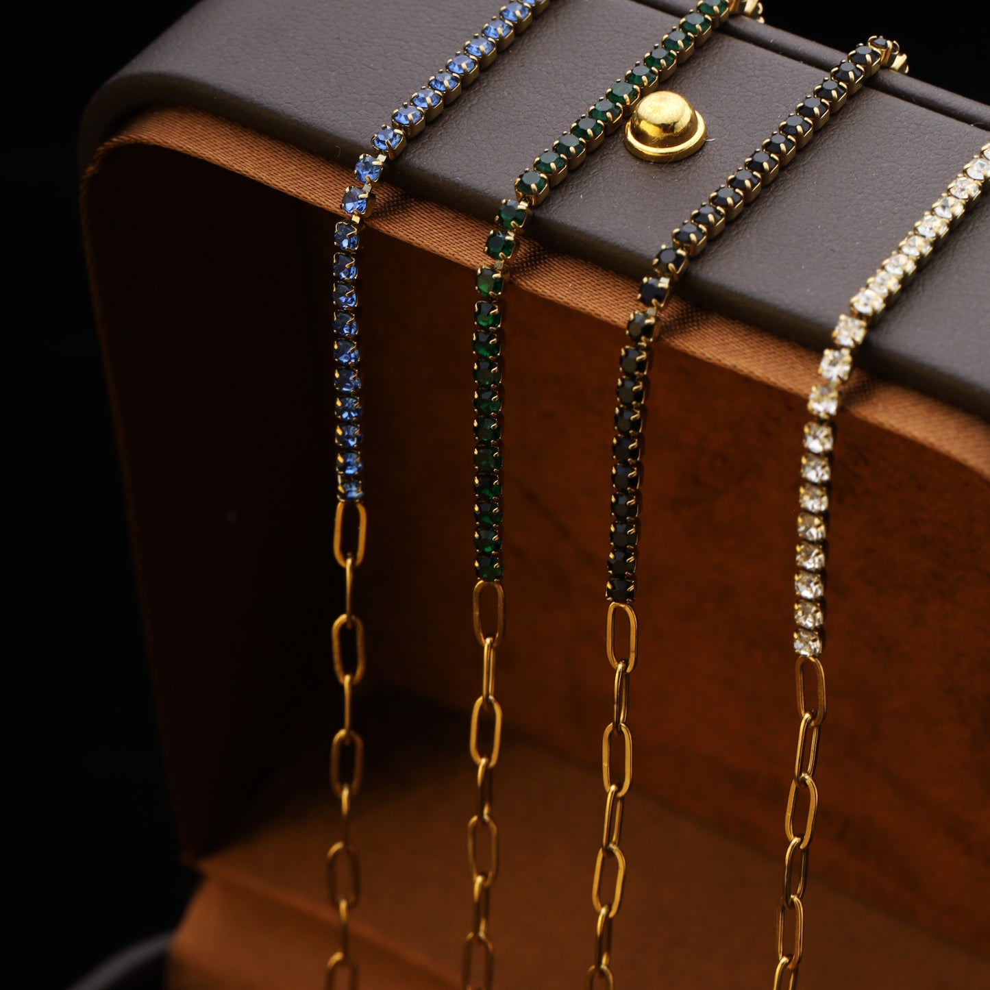 Stainless Steel Tennis Bracelet – Paperclip Chain Edition