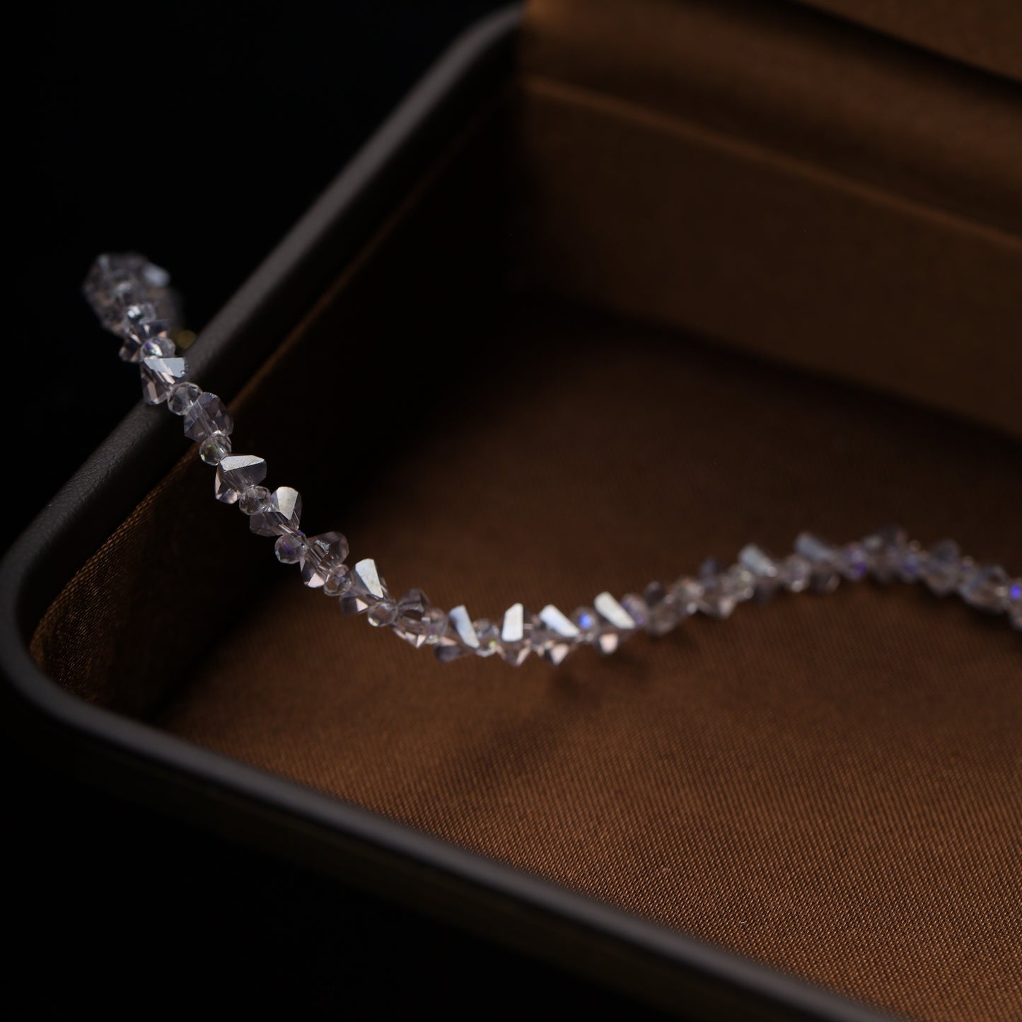 Crystal Beaded Bracelet – 15cm + 5cm Extension – With or Without Pearl